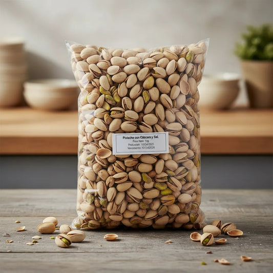 Pistache con Cáscara y Sal.